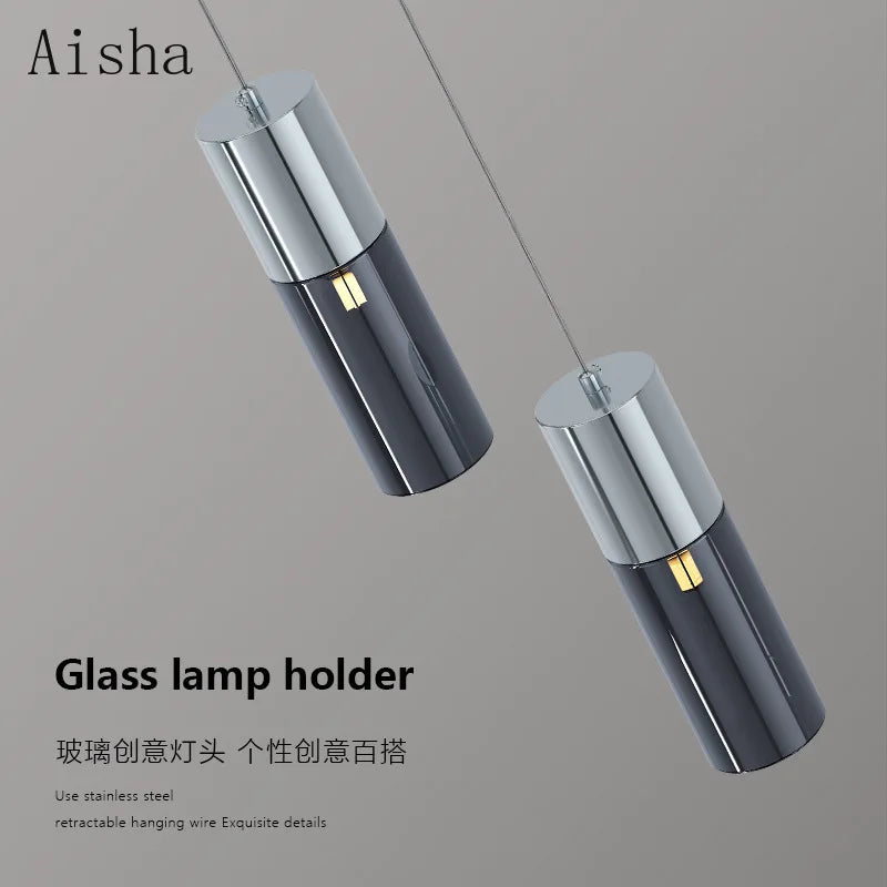 suspension en verre luminaire décoratif pour intérieur moderne - vue 5 sur 10