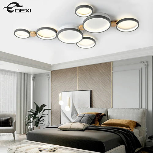 lustre nordique led pour salon café balcon vestiaire - vue 4 sur 25