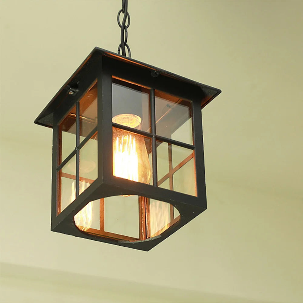 lustre extérieur rétro pour jardin et balcon décoratif - vue 3 sur 9