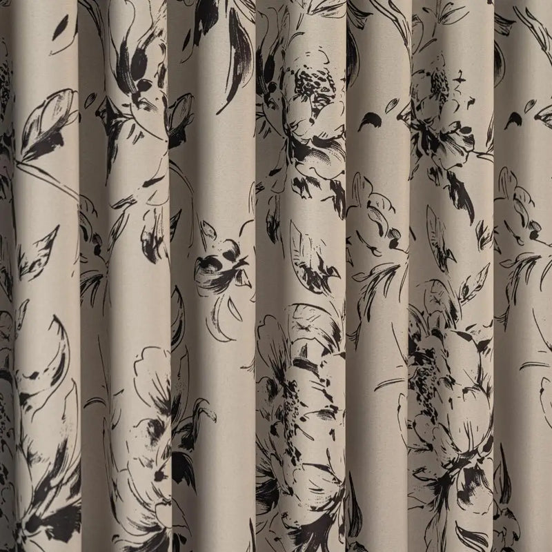 Rideau occultant floral moderne séparation pièce salon intérieur