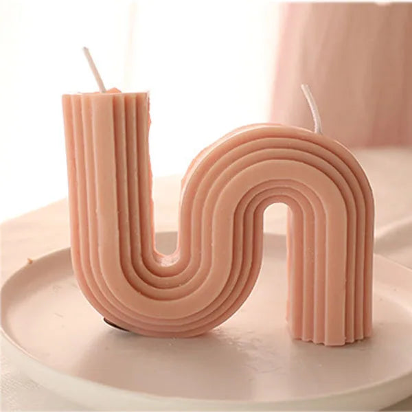 bougies parfumées géométriques en forme de u pour décoration intérieure - vue 19 sur 22
