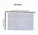 serviette de plage turque extra large rayures franges