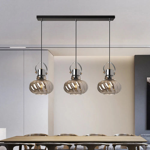 lampes led suspendues en verre nordique décoratives pour loft bar