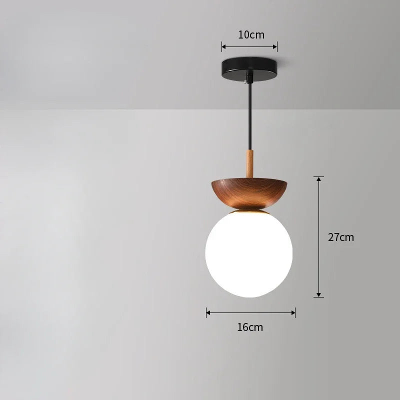 plafonnier led style japonais design nordique luminaire décoratif idéal - vue 9 sur 10