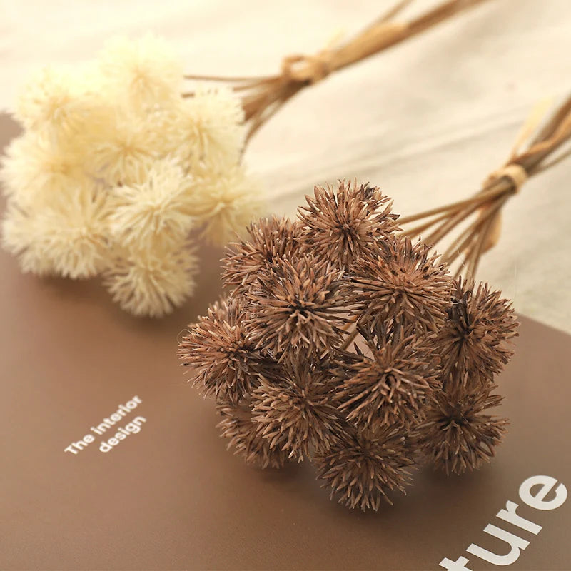 lot de 12 boules de pissenlit artificielles pour décoration et cadeaux - vue 4 sur 8