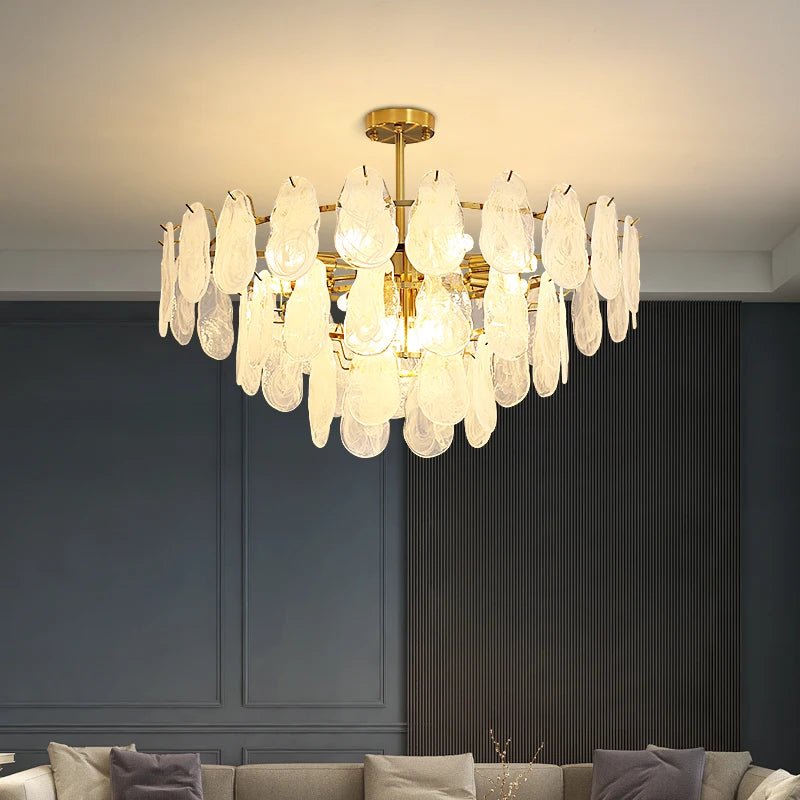 suspension rétro en verre moderne pour décoration intérieure 2024 - vue 3 sur 11