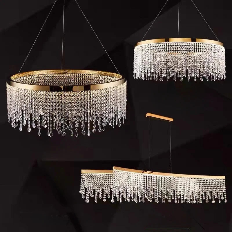 lustre moderne en cristal pour décoration intérieure élégante - vue 2 sur 14