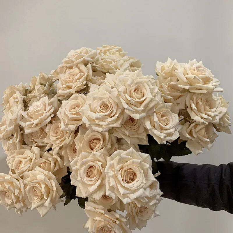 bouquet de roses artificielles vintage pour décoration de mariage