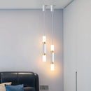 suspension LED en or art moderne long câble