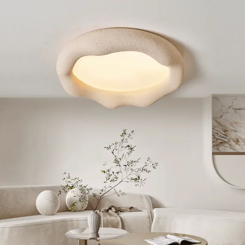 plafonnier nuage style wabi sabi minimaliste pour éclairage doux - vue 2 sur 12