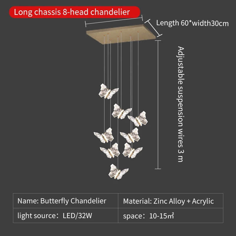 suspension en cristal nordique à led pour décoration moderne - vue 12 sur 18