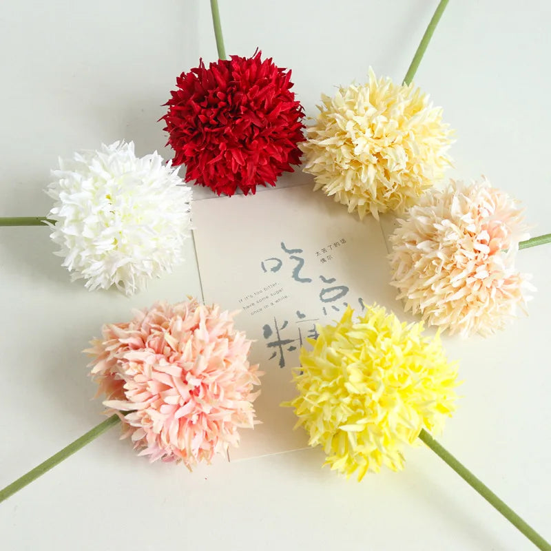fleurs artificielles chrysanthème pour mariage et décoration festive - vue 3 sur 12