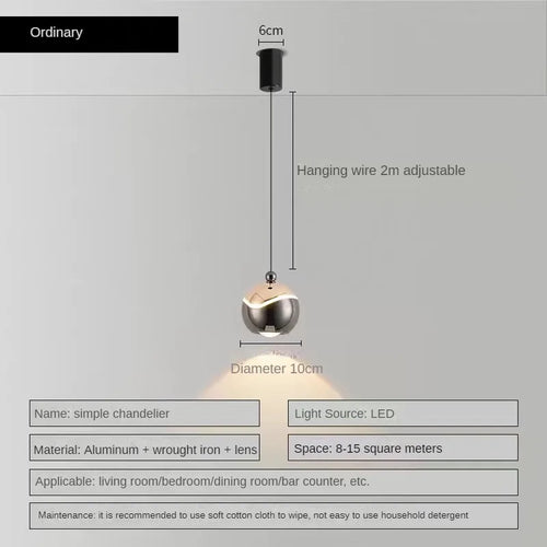 lustre à led pour décorer divers espaces intérieurs et extérieurs - vue 11 sur 11