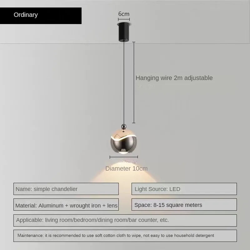 lustre à led pour décorer divers espaces intérieurs et extérieurs - vue 10 sur 11