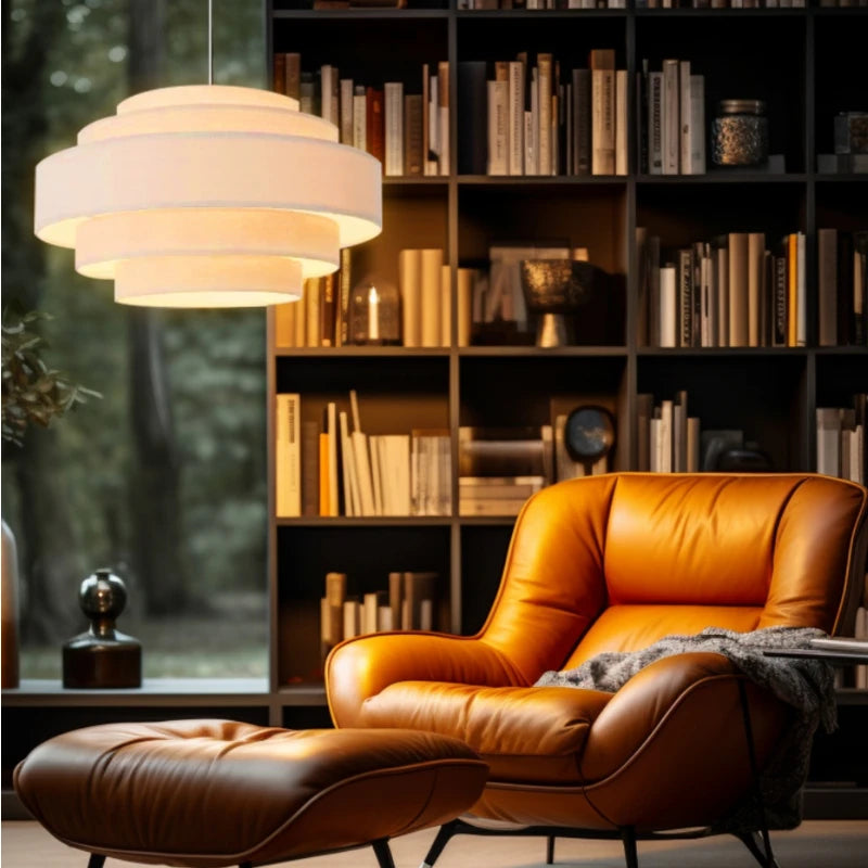 lustre en tissu créatif pour un éclairage minimaliste personnalisé - vue 4 sur 12