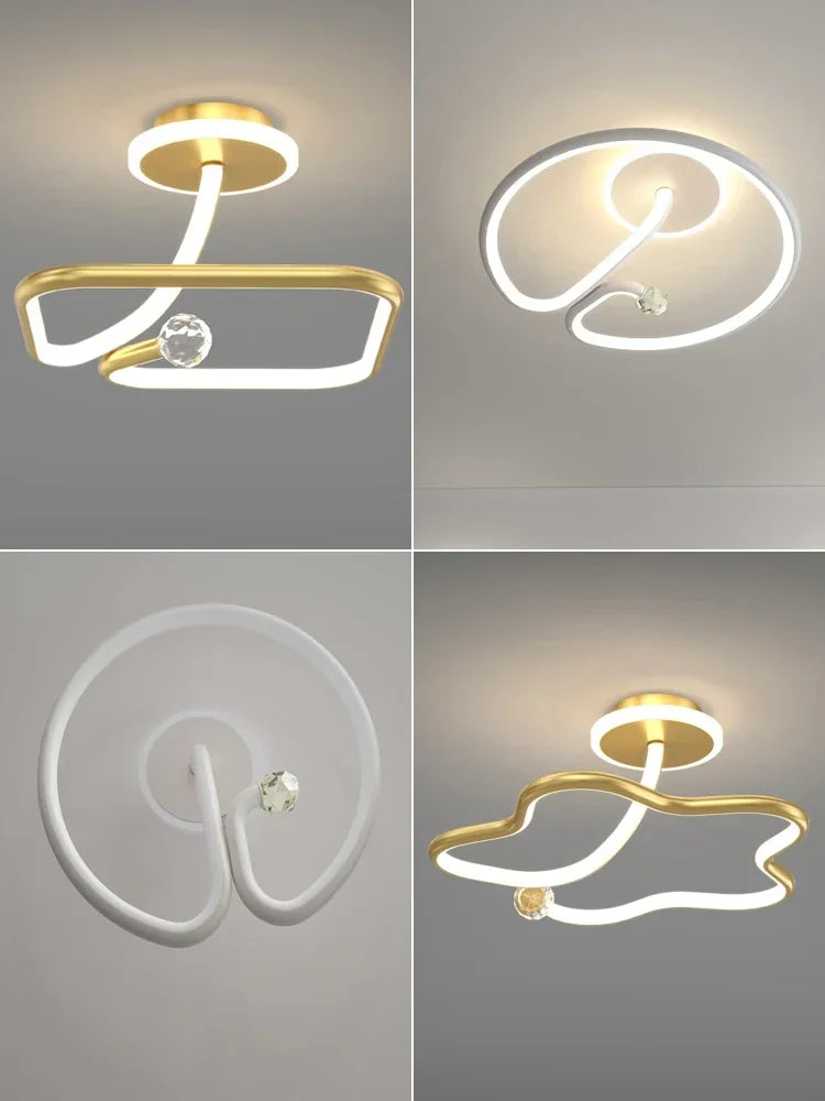 Plafonnier LED de plusieurs formes arrondies