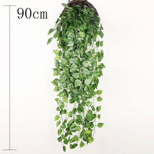 jardinière murale en rotin et osier fait main pour plantes - vue 8 sur 28