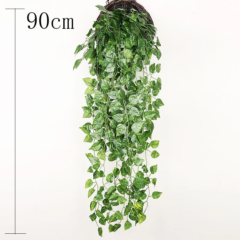 jardinière murale en rotin et osier fait main pour plantes - vue 7 sur 28