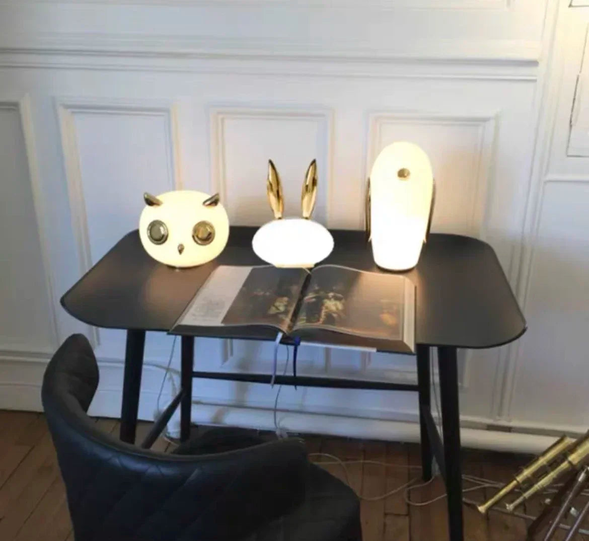 lampe de chevet en verre nordique créative et moderne - vue 4 sur 9