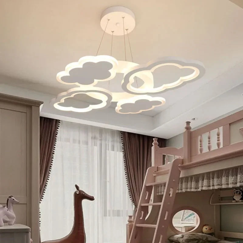 Plafonnier LED suspendu en forme de nuage