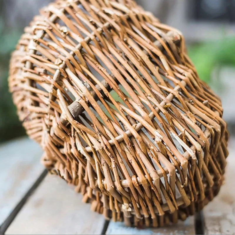 panier tissé à la main pour fruits et légumes rangement et pique-nique - vue 5 sur 29
