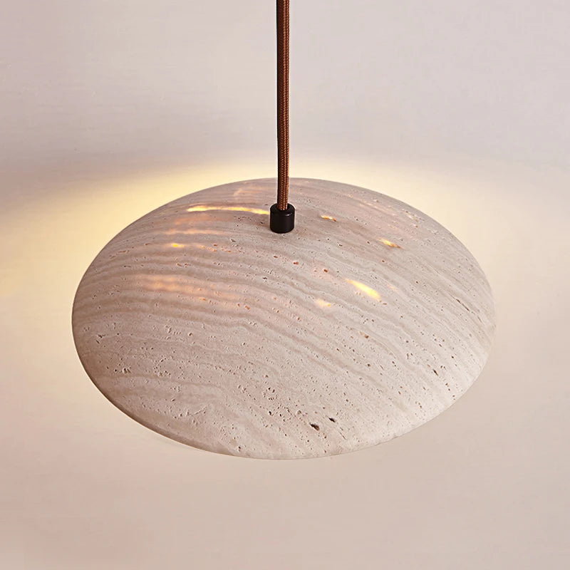 Suspension LED en pierre naturelle pour style scandinave