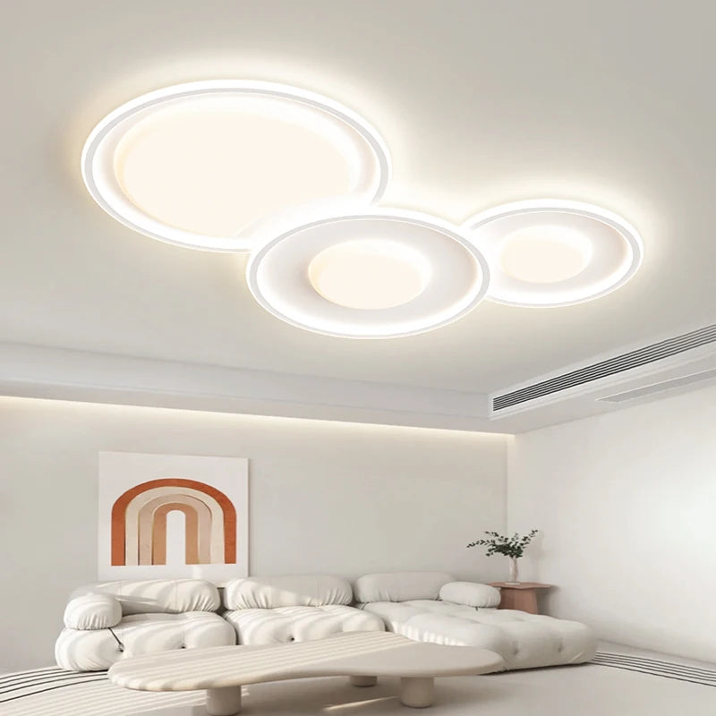 plafonnier moderne minimaliste LED atmosphère
