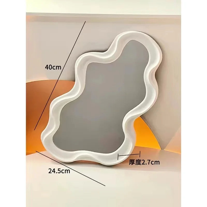 miroir mural nuage kawaii pour décoration intérieure et maquillage - vue 12 sur 12