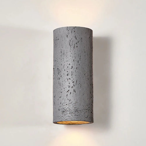 applique murale nordique led wabi-sabi en ciment rétro - vue 5 sur 16