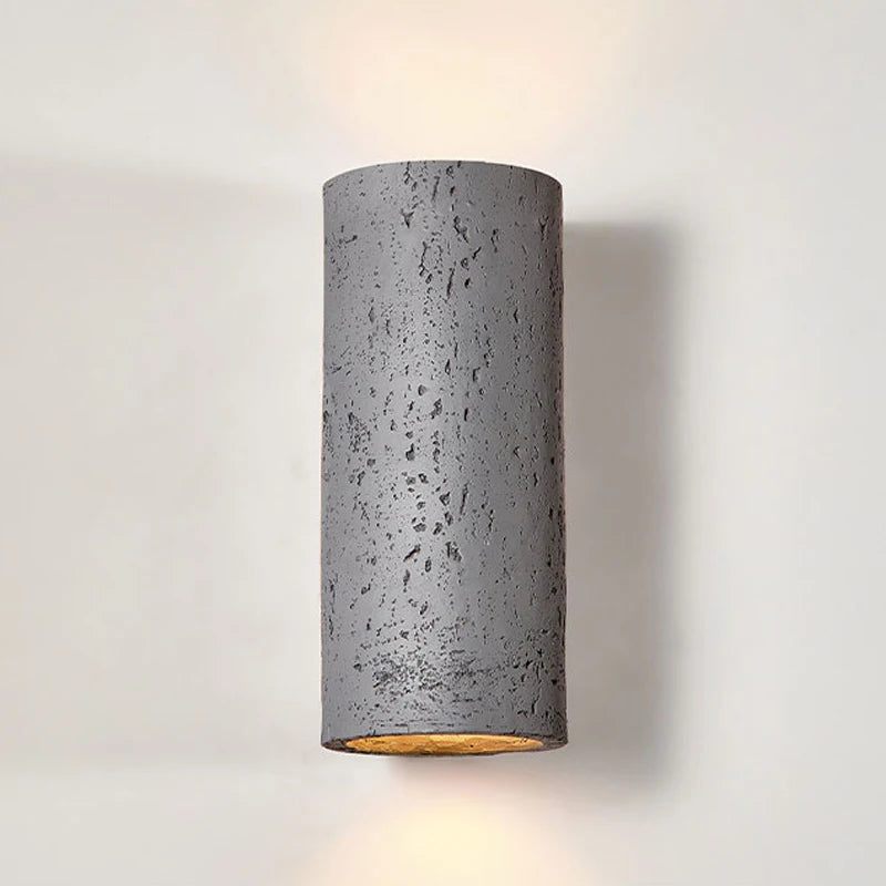 applique murale nordique led wabi-sabi en ciment rétro - vue 4 sur 16