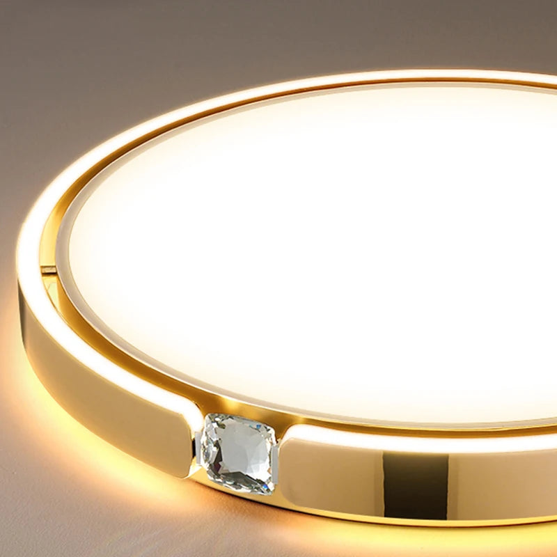 Plafonnier LED en diamant au design nordique haut de gamme - vue 4 sur 12