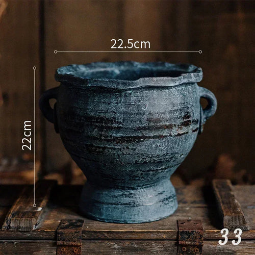 jardinières en poterie rustiques pour décoration intérieure et extérieure - vue 20 sur 25
