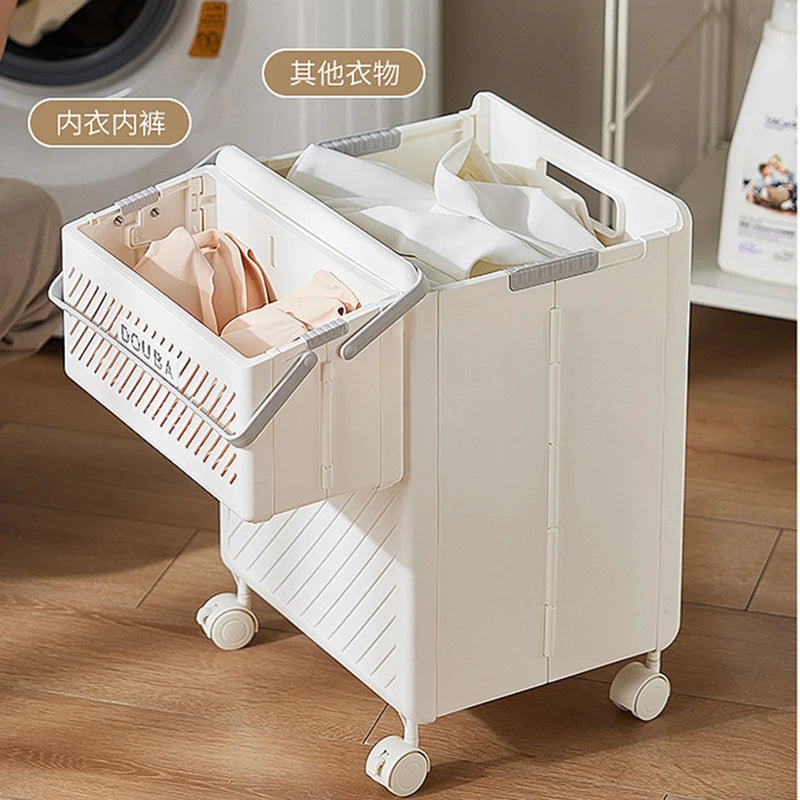 panier à linge pliable multifonction grande capacité portable - vue 5 sur 11
