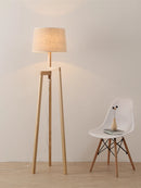 Lampes sur pied pour salon Vintage lampadaire en bois pied pour étude chambre chevet éclairage Led trépied lampe sur pied