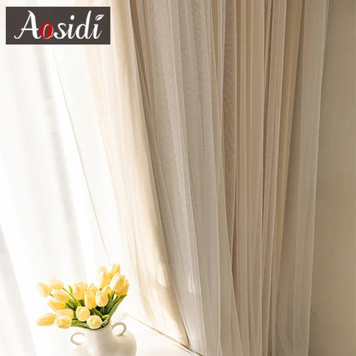 Rideau occultant double couche style japonais pour chambre - vue 5 sur 7