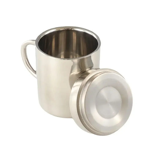 Mug café inox double paroi avec anse incassable