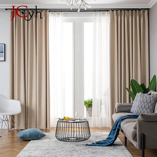 Rideau occultant moderne long pour chambre salon fenêtre - vue 3 sur 8