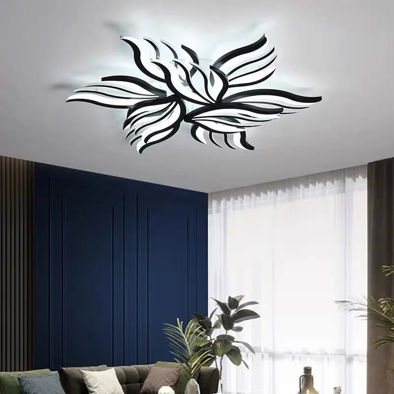 Plafond moderne à LEDs lampe chambre panneau plafonnier RC-dimmable luminaires salon éclairage intérieur salle à manger chambre cuisine