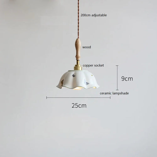 Suspension fleur en céramique moderne - vue 14 sur 30