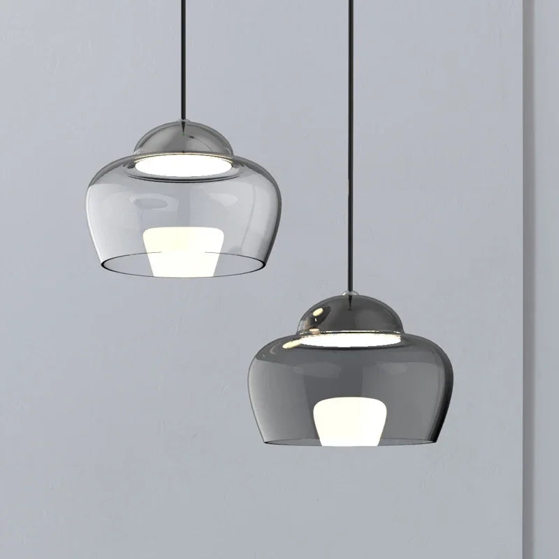 suspension moderne en verre pour décoration intérieure élégante - vue 5 sur 7