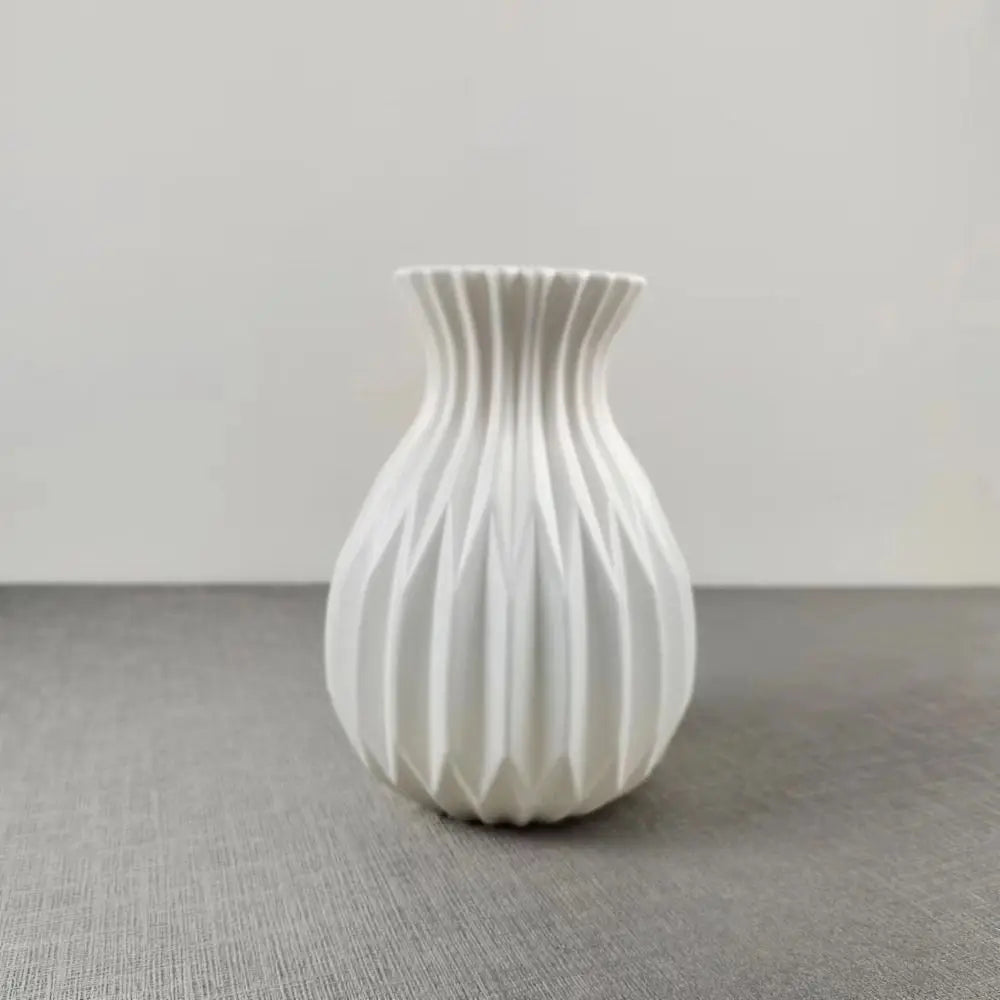pot à fleurs moderne en plastique pour décoration nordique - vue 5 sur 9