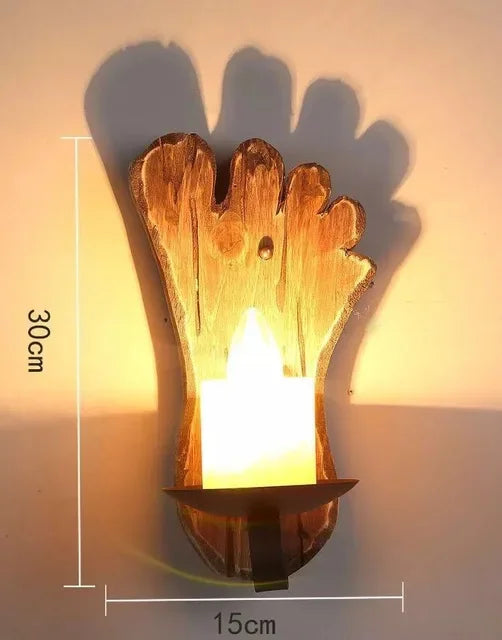 appliques murales led en bois style industriel pour décoration - vue 8 sur 21