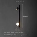 applique murale en cuivre avec bande led minimaliste luxe