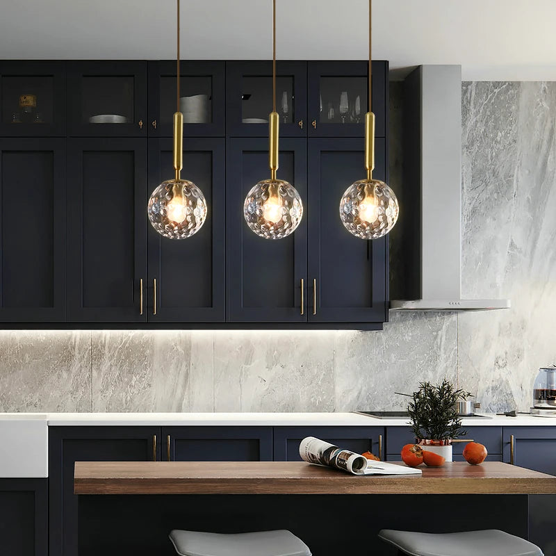 lustre moderne en verre pour décoration intérieure élégante - vue 5 sur 17