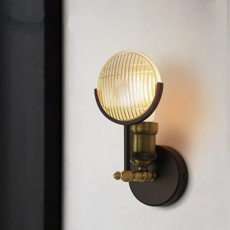 applique murale led moderne en verre décoratif nordique