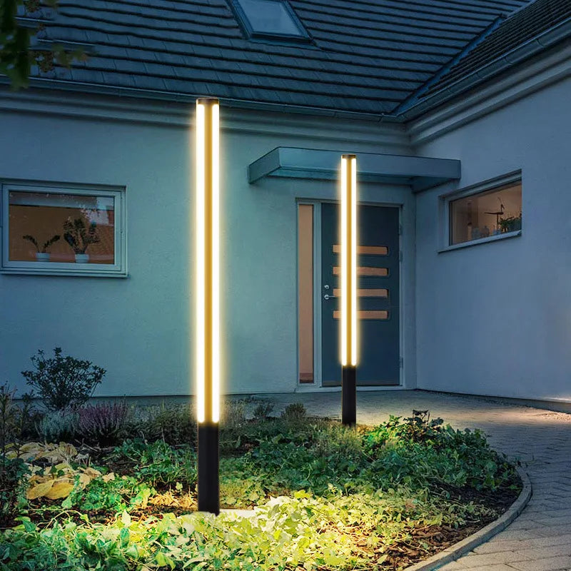 lampe extérieure led décorative étanche pour jardin et allée - vue 5 sur 8