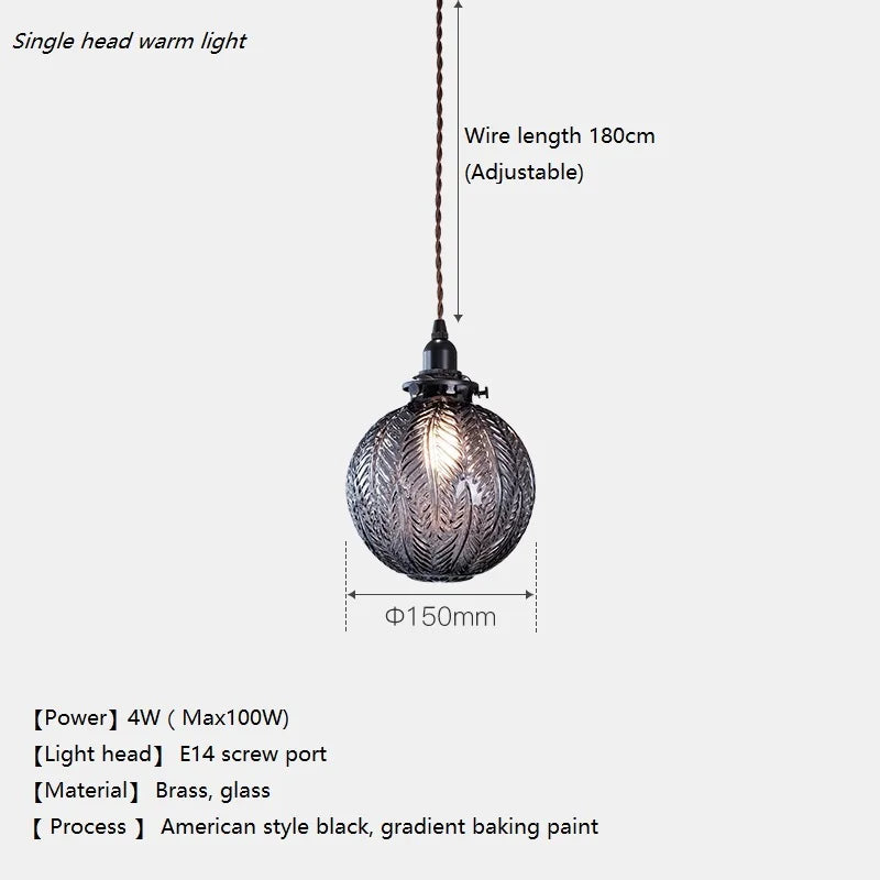 suspension en verre design moderne style loft nordique décoratif - vue 3 sur 10