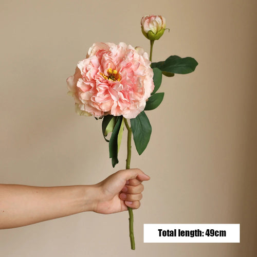 bouquet de pivoines artificielles en soie pour mariage et décoration intérieure - vue 20 sur 21