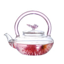 Théière papillon verre borosilicate résistante chaleur 500ml