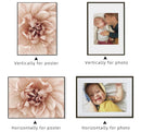 cadre photo en aluminium pour décoration murale intérieure